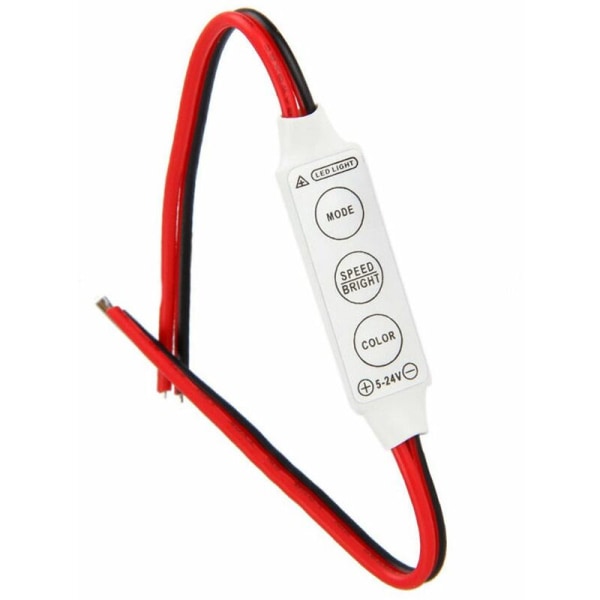 5 x 12V kablet kontrolmodul med strobeblink til bil eller husholdnings LED-strip