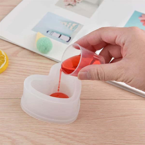100-pack 30 ml/2 oz graderade plastmuggar transparenta skalmuggar