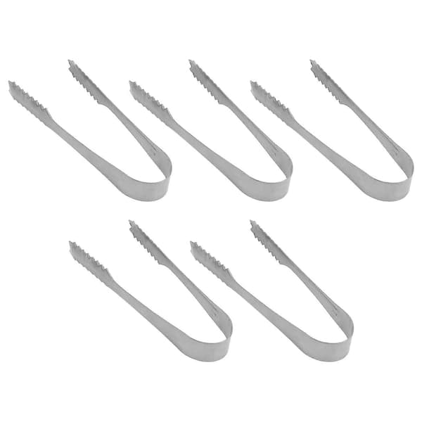 5 stk. Premium 430 Rustfrit Stål Mini Istænger Sukkerklyper Perfekt til Teselskab Kaffebar Servering af Appetizers - 13cm
