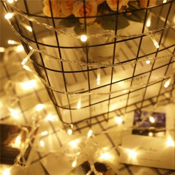 Varmvit LED Fairy Lights, med europeisk adapter, juldekoration sovrum Bröllop Trädgård Varm vit (30M, 300 lysdioder)
