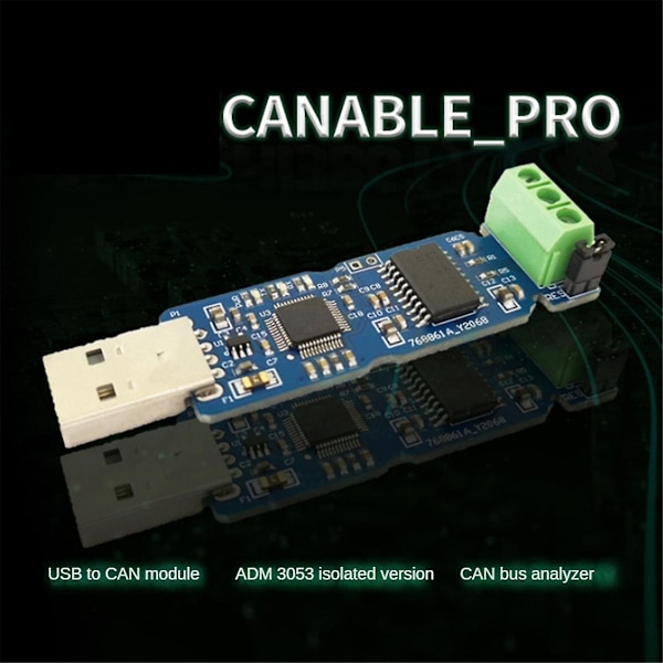 CANable USB til CAN-modul Canbus Debugger Analyzer Adapter CAN Isolert Versjon CANABLE PRO