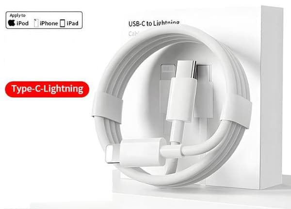 4-pack Officiellt Certifierad 20W 2M Snabbladdningskabel för Apple iPhone 6 - 14-serien