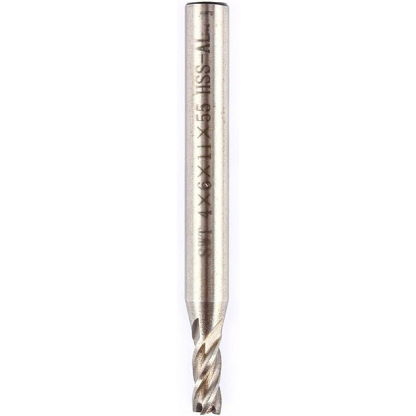 Jyrsinterä, HSS CNC sylinterimäinen varren päätyjyrsin, 4/6/8/10mm sylinterimäinen varren jyrsinterä, CNC-datakeskukseen, kaiverrettu (4mm)