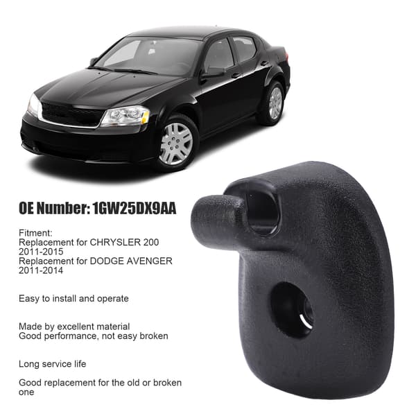 Solskærm Klips Krog Udskiftning til Chrysler 200 2011-2015 Sort 1GW25DX9AA