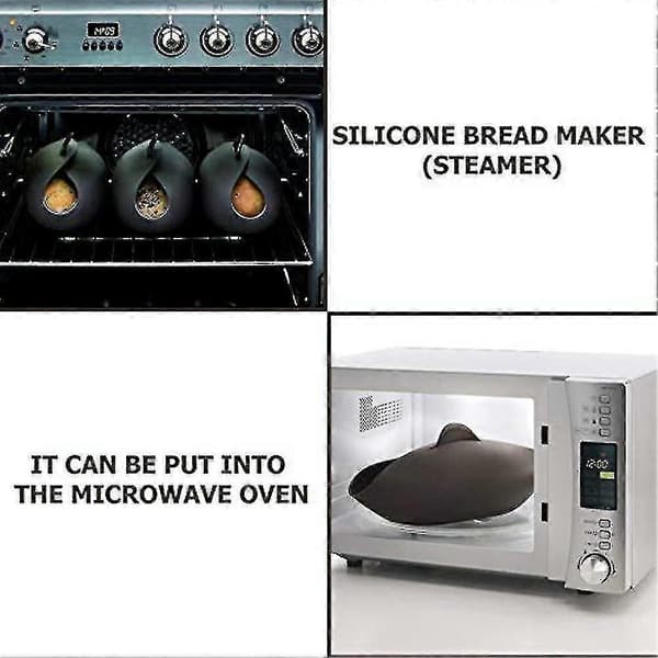 2023 - Kreativ multifunktionel silikone brødform silikone damper
