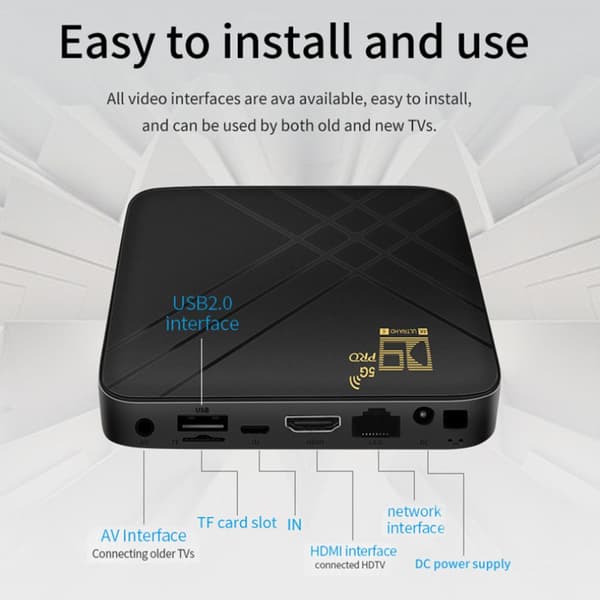 D9 PRO TV-boks Set Top Box EU-stik
