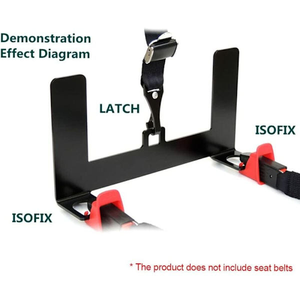 Universell bilbarnstol förankringsfäste kit för ISOFIX bälteskontakt