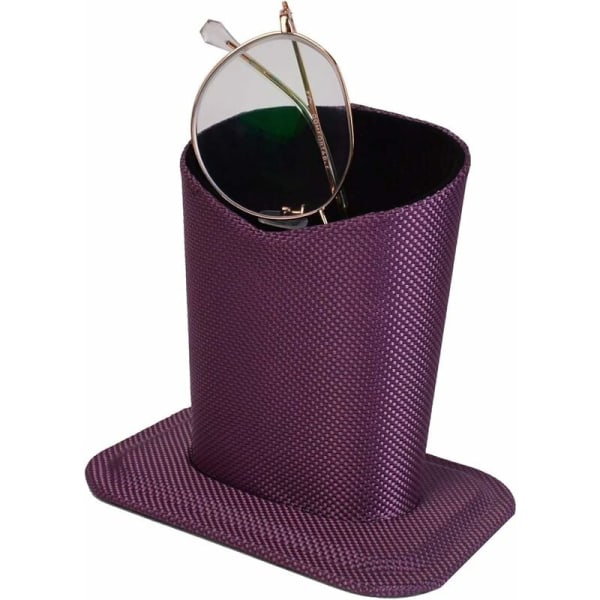 2 kpl lasiteline Lasikotelo case Case puhelinlaseille aurinkolasit organizer (violetti)