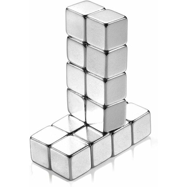 Pakke med 16 Neodymium Cube Magnets Ekstra Stærkt Sæt til Glas Magnetiske Tavler Køleskabs Memo Tavle Whiteboard Skolelærer Kort Kontor med Sto