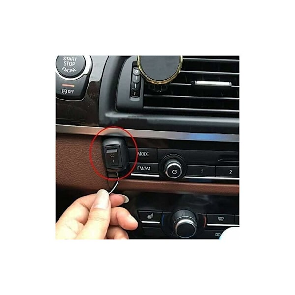12V-230V/10A SPST Stick Typ På/Av Bil DIY Strömbrytare Vattendroppe Form Knapp Strömbrytare för Dimljus, LED Ljusramp (med 1m Kabel) HIASDFLS