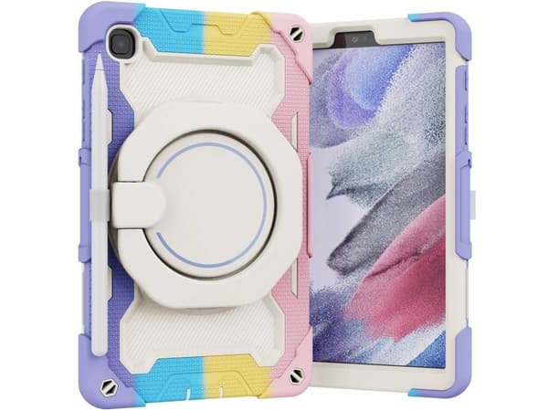 Färgglatt Tablet Skydd Set (Samsung Galaxy Tab A7 Lite 8.7 Rosa)