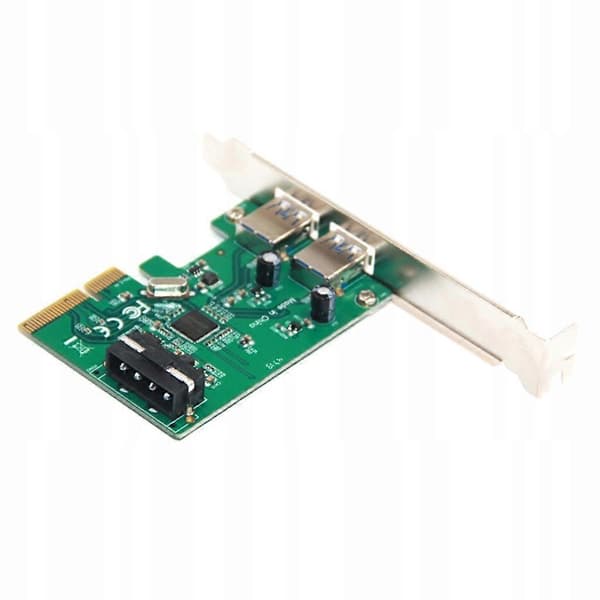 2-portars 10 Gb/s USB 3.1 Typ A PCIe 4x