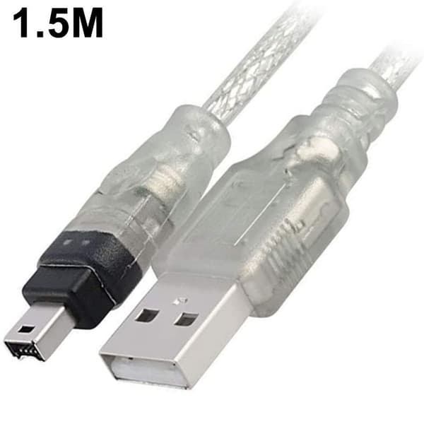 USB-kabel (hane till Firewire IEEE1394a hane, med 4 stift, för enheter