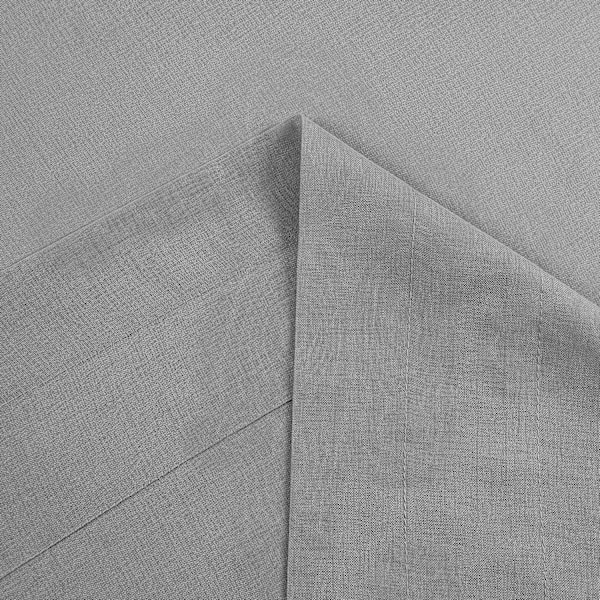Grå tylgardiner, semi-transparente tylgardiner med stang til soveværelse og stue, 137 x 213 cm lange, sæt med 2