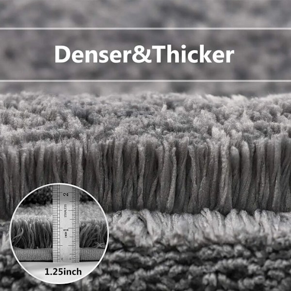 Skridsikker toilet kontur måtte fortykket toilet toilet måtte absorberende toilet måtte ultra blød mikrofiber bademåtte, hurtig tørring, maskinvaskbar