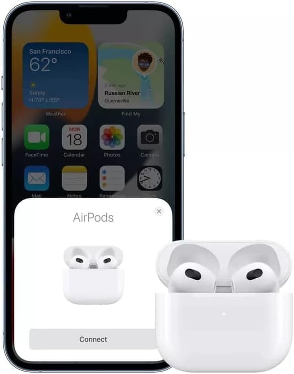Bluetooth in-ear hovedtelefoner, trådløse hovedtelefoner kompatible med iPhone og Android