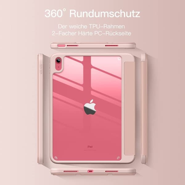 Etui til iPad 10. generation, 2022 iPad 10.9 model, blødt TPU etui