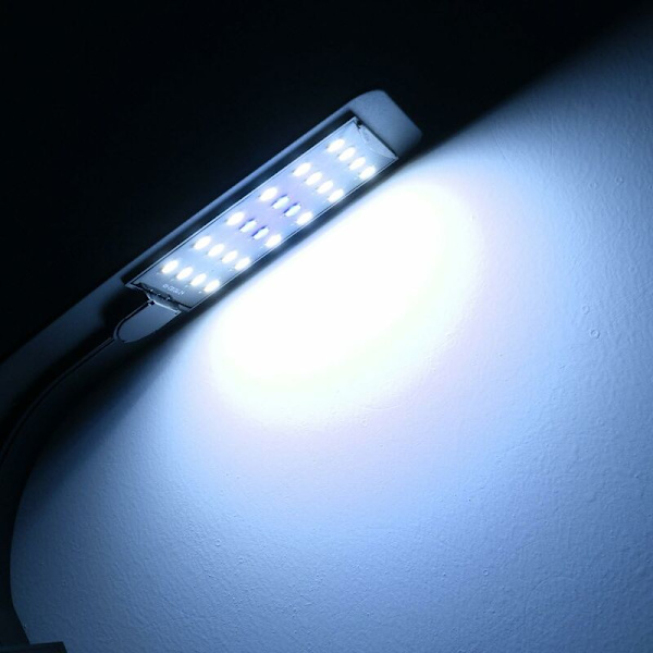 LED-akvarielys - Ultra-tynd akvarieclipslampe til planter (sort, blåt lys) - Fei Yu