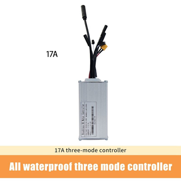 17A Tre-Mode Sinus Bølge Ebike Controller til Modifikation af 24V 36V 48V 250W350W Elektrisk Cykelmotor Lithiumbatteri