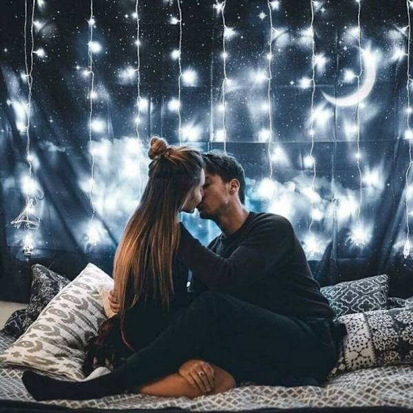 Julgransbelysning, Utomhus ljusslinga, Julbelysning LED ljusslinga, 3 x 3 m ljusslinga, 300 LED ljusslinga, ljusslinga