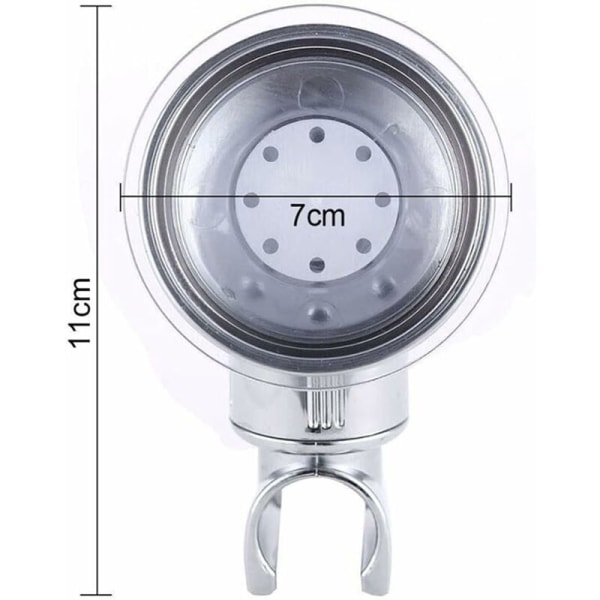 2 st avtagbara justerbara duschhuvudhållare duschväggfäste sugkopp återanvändbar duschhuvudhållare ingen borrning vattentät