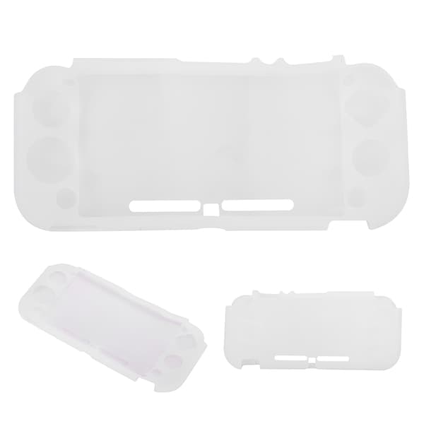 Switch Lite Skyddande Silikonfodral Transparent Vit Allroundskydd