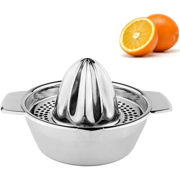 Manuel saftpresser i rustfrit stål til citron, lime og appelsin