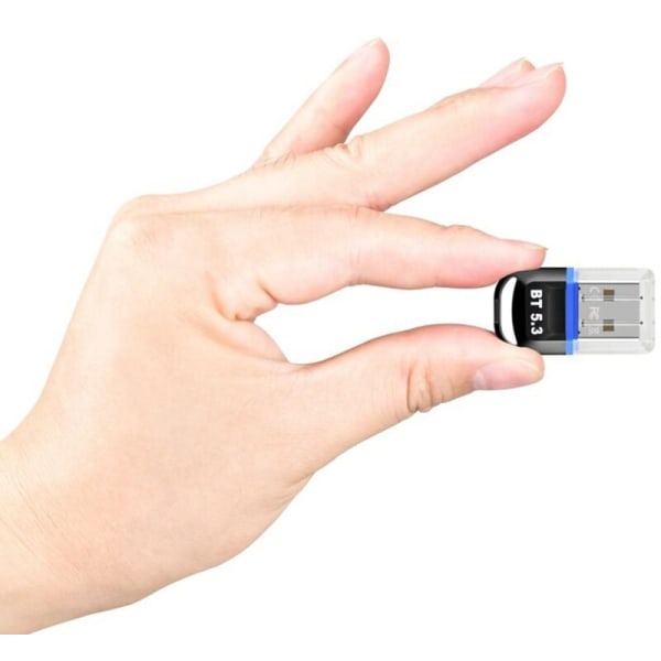 USB Bluetooth 5.3 Adapter USB Bluetooth-mottaker Støtter bærbar PC Desktop Bluetooth-headset Mottaker Sender Rød