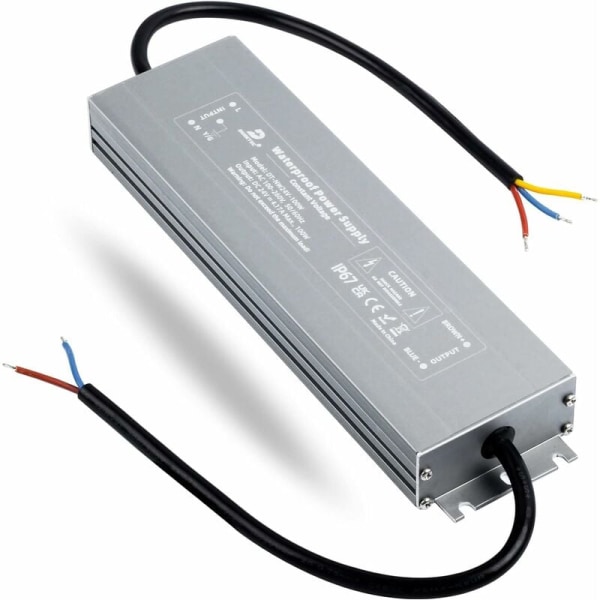 24V LED-transformator 100W-driver, IP67 vanntett 4,2A strømforsyning, 220V/230V AC til DC-transformator, konstantspenning lavspent LED-driver