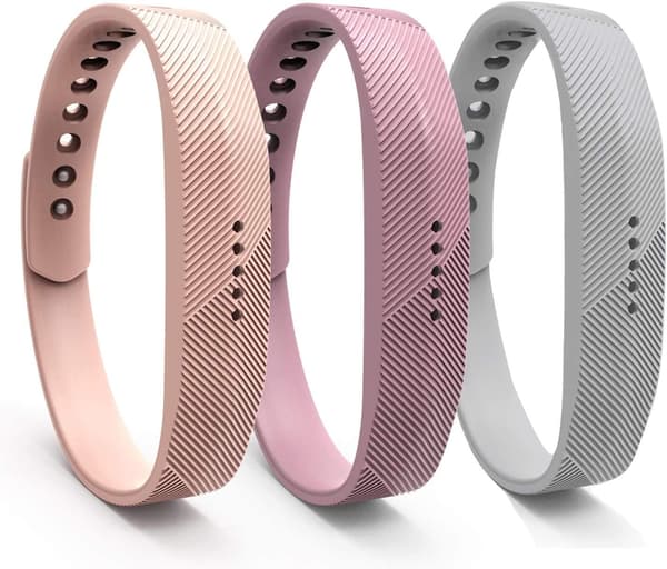 Ersättningssportband för Fitbit Flex 2 (3-pack)