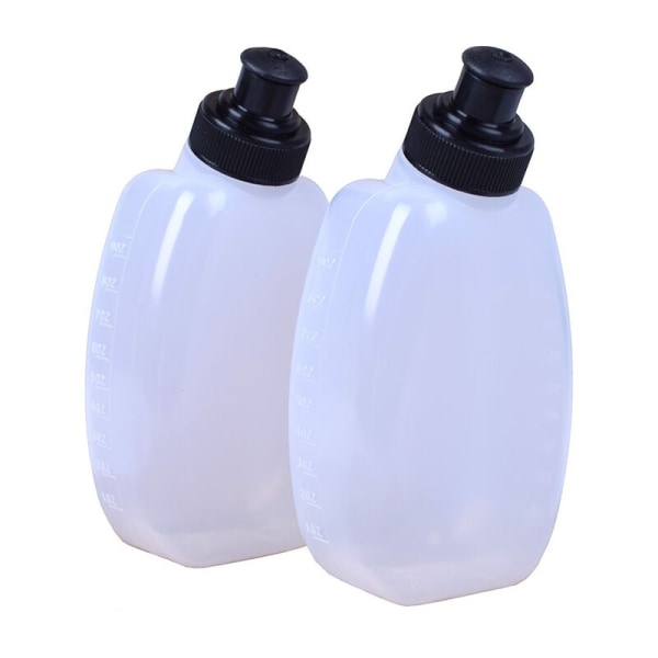 2 stk håndholdt vannflaske for utendørs sport sykling håndholdt vannflaske plast løpevannflaske håndholdt vannflaske 280 ml - BPA-frie vannflasker for løping Hydr
