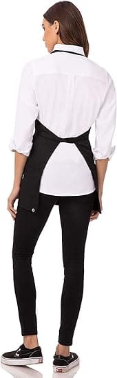 Unisex forkle med 3 lommer, 2 stk