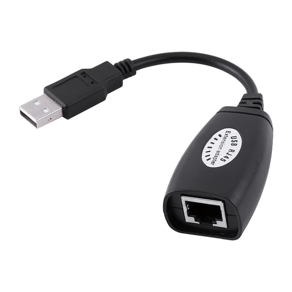 USB 2.0 - RJ45 Ethernet-verkkokesittimen sovitinkaapeli