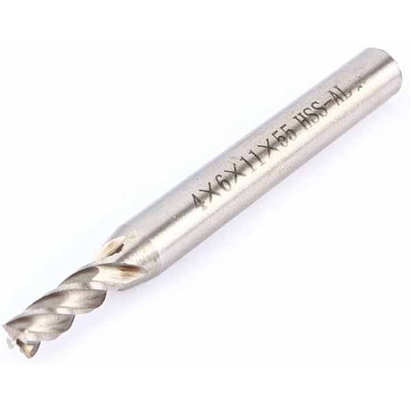 Jyrsinterä, HSS CNC sylinterimäinen varren päätyjyrsin, 4/6/8/10mm sylinterimäinen varren jyrsinterä, CNC-datakeskukseen, kaiverrettu (4mm)