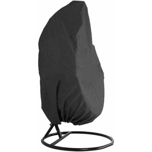 Outdoor Waterproof Dustproof Protective Oxford Hanging Chair Cover for Patio, Rocking Chair, Floating Chair, Black