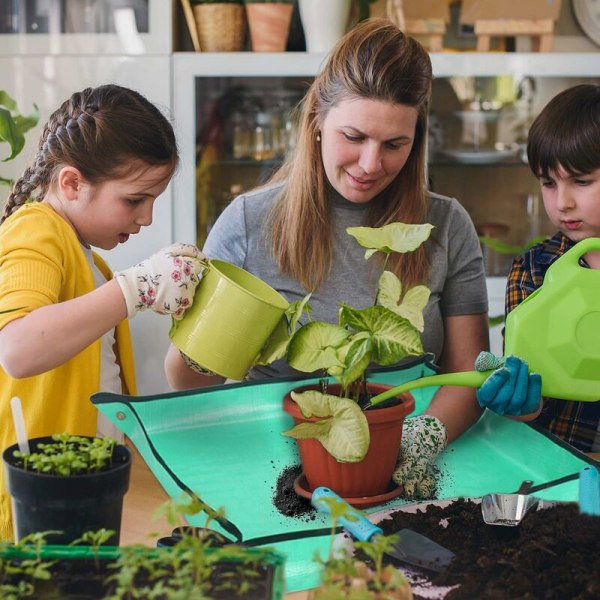 2 stk. Havemåtte, Vandtæt Plantemåtte Have Plantemåtte til Potning Indendørs Balkon Blomsterfrøplante Jord Haveværktøj