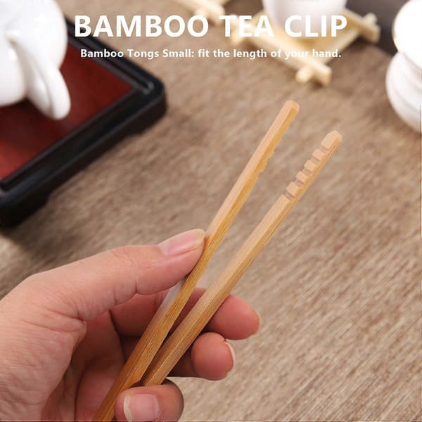 10-pack Bambu Toast Tänger, Bambu Tänger 17,8 cm Brödrost Tänger