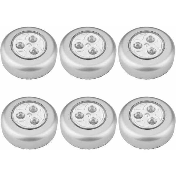 Batteridrivna LED-lampor klistermärken, LED-lampnattbelysningsklistermärke drivs av 3 batterier/batterier HIASDFLS