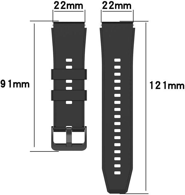 Huawei Watch GT2 Pro armbånd silikone Sort