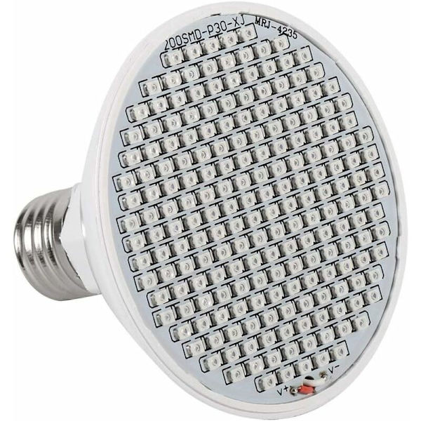 24W 200-LED växtlampa E27 Hydroponisk blomlampa 85265V för inomhusväxter