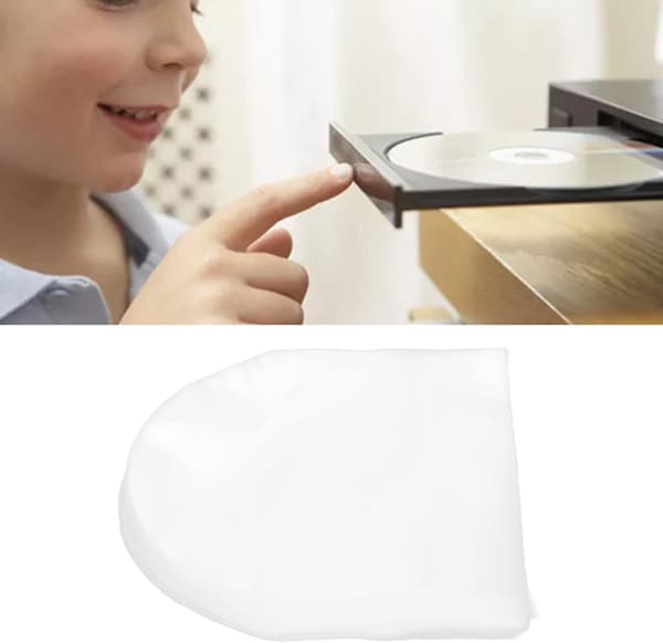 CD-DVD innerficka CD-ficka Plast innerficka Polyeten (Pe) 100st CD-DVD innerficka Transparent plastficka för 5 tums CD och DVD