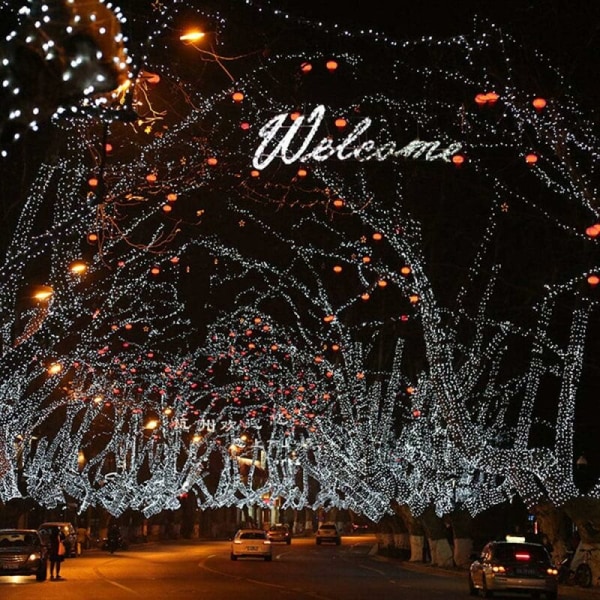 LED-eventyrlys Juledekorasjon, Hvit, 10M 100 LED