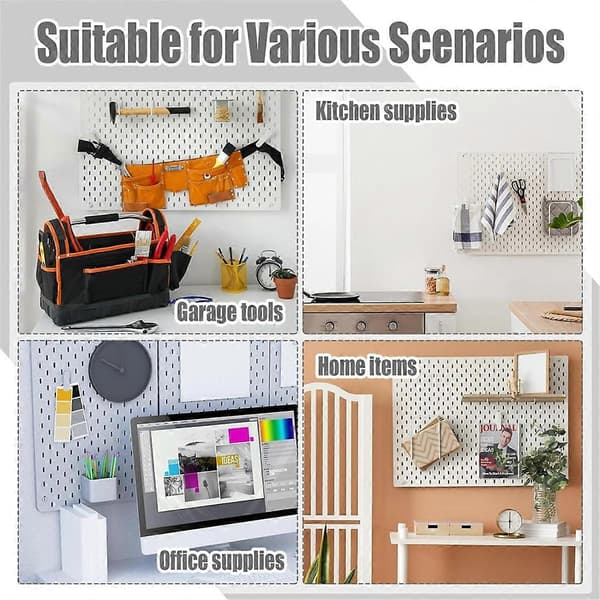 12 stk. Pegboard-kroker, Pegboard-tilbehør