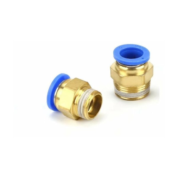 2 stk. pneumatiske hurtigkoblinger, hurtigkoblinger for pneumatiske koblinger, dia. 8 mm for bilindustrienㄗPT1/4ㄘ