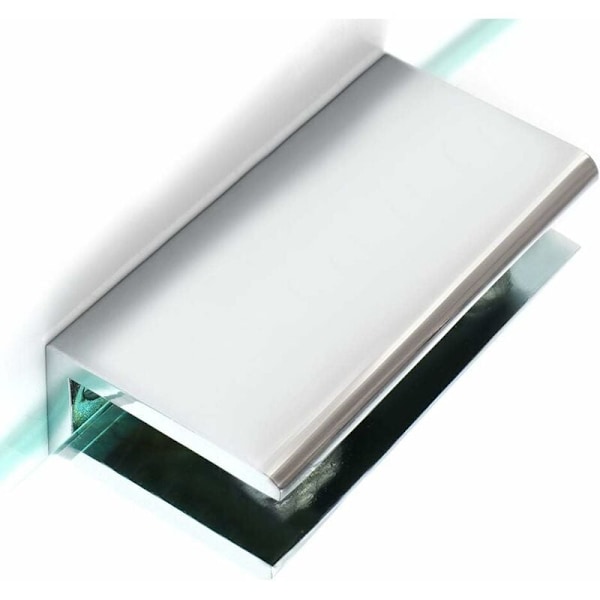 Glas Klemme Glas Hylde Støtte Væg Hylde Beslag Dørhængsel, 8-12mm Tykkelse Adaptiv Glas, Poleret Rustfrit Stål Finish, 2 Stk, EBL2