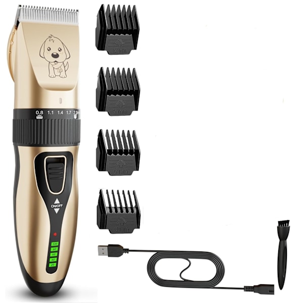 Hårtrimmer for hund, oppladbar