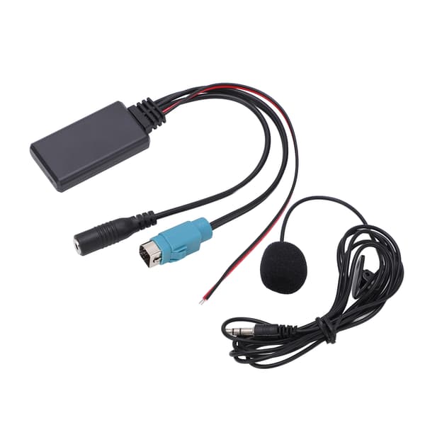 Bluetooth AUX-kabeladapter Stereo Full Speed Avtakbar Mikrofon Erstatning Alpine 2009 og oppover