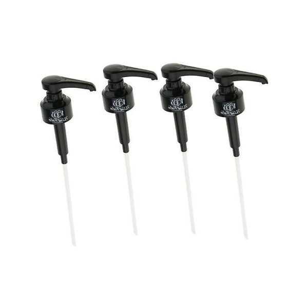 4 stk. kaffedispenser sirup pumpe sort væskedispenser til monin sirup 10ml saftflaske dispenser pumpe