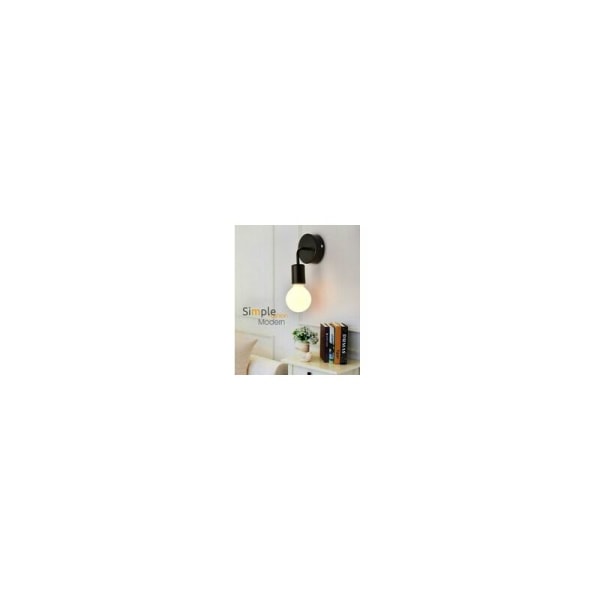 Musta teollinen vintage-rautaseinävalaisin, Loft Retro Loft E27 -valaisinlamppu kotiin, kahvilaan, keittiöön, olohuoneeseen ja hotellin makuuhuoneeseen HIASDF