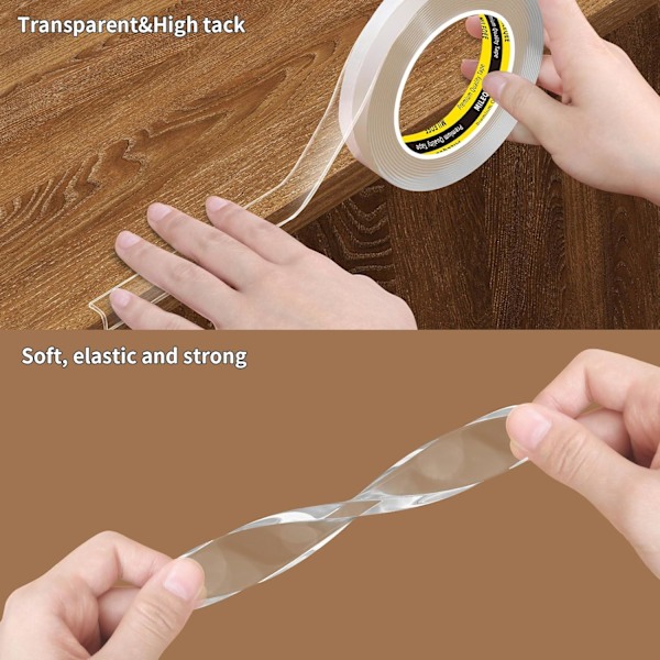 Transparent kantskyddsremsa, 20mm×3m, vattentät